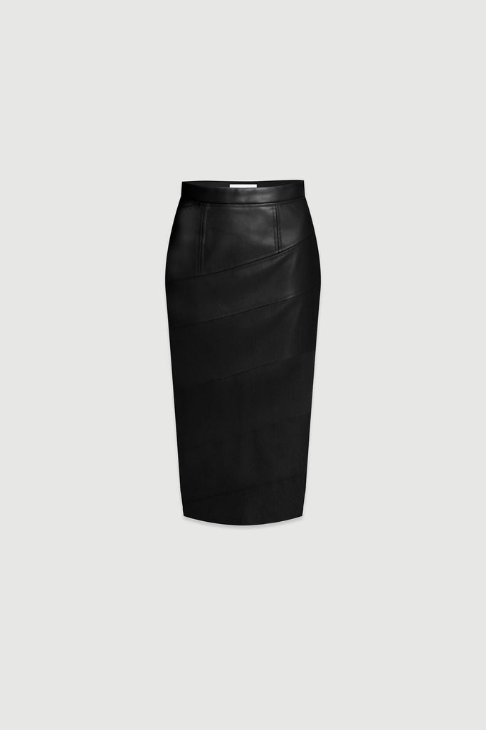 Leather skirt, skirt, midi skirt, rok kulit, rok , rok 7/8, faux leather skirt, rok sepan bahan kulit