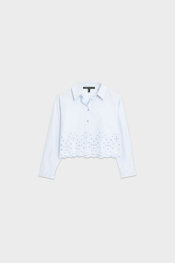 Shirt, embroidered shirt, top wanita, collar top, atasan wanita, atasan lengan panjang