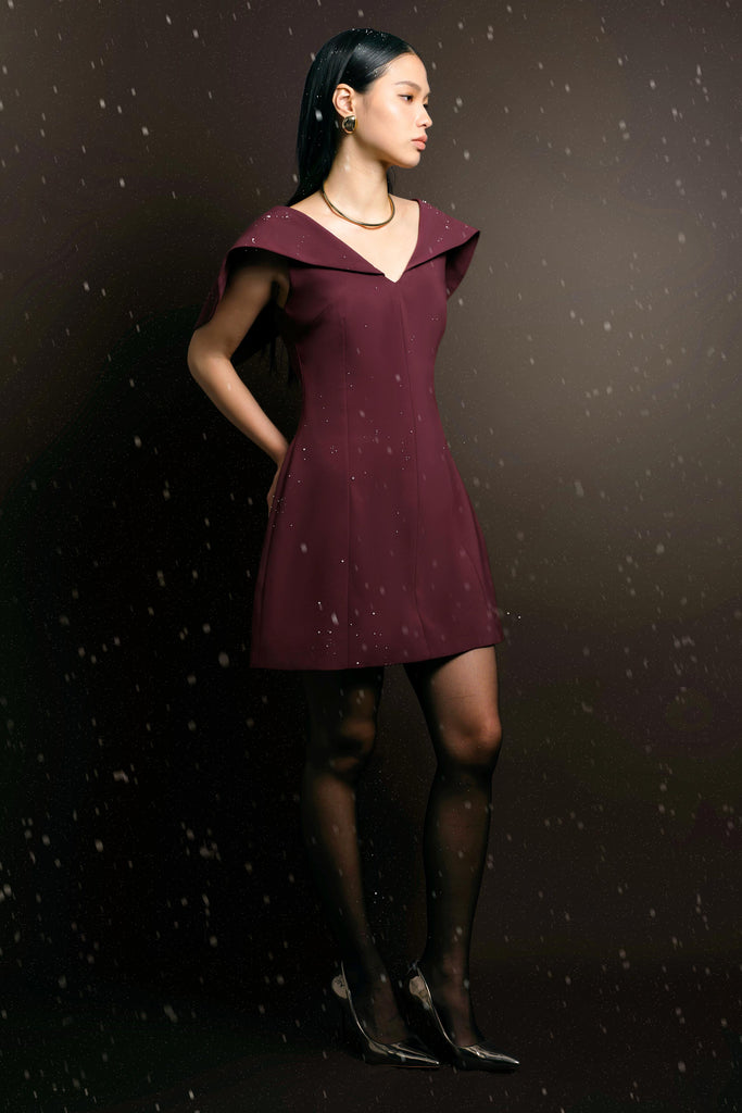 dress formal wanita Mini Dress Simple