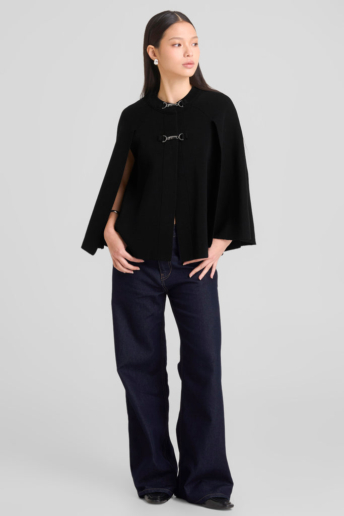 Cape, crop cape, atasan wanita, loose cape, cape trendy, cape jacquard, cape elegant, outer wanita, outer oversized, Cape LOOKBOUTIQUESTORE