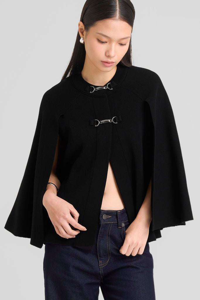 Cape, crop cape, atasan wanita, loose cape, cape trendy, cape jacquard, cape elegant, outer wanita, outer oversized, Cape LOOKBOUTIQUESTORE