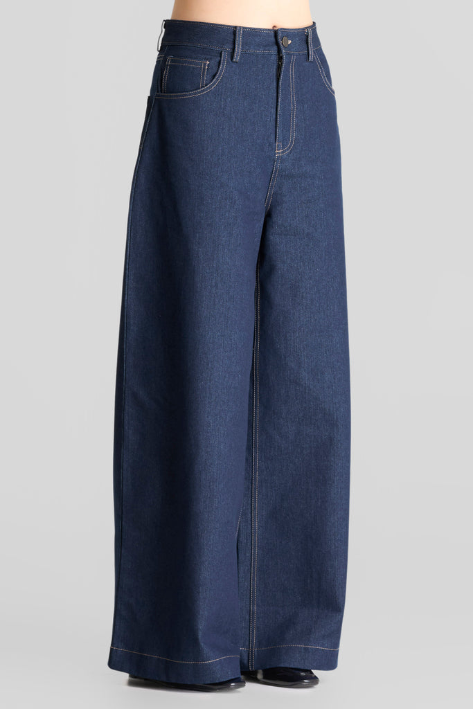 Wide leg jeans wanita,High waist wide leg denim,Celana jeans wanita,Celana jeans wanita kekinian,Celana jeans formal casual wanita,Denim Pants,Bottom Denim,Pants,Denim Pants