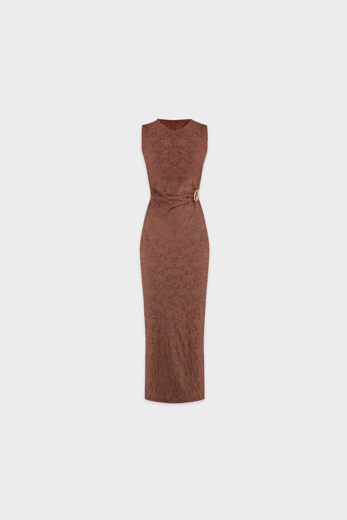 midi dress wanita DOUCE LACE CINNAMON – LOOKBOUTIQUESTORE HOLIDAY25DRESSCAPSULE Beach Dresses & Skirts Option:206105 - Chest