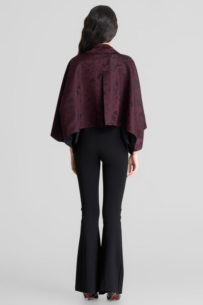 Cape, crop cape, atasan wanita, loose cape, cape trendy, cape jacquard, cape elegant, outer wanita, outer oversized, Cape LOOKBOUTIQUESTORE