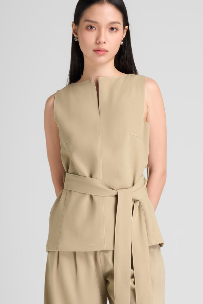 Top, atasan wanita, top  stitch,top tali,sleeveless top, top Unique neck details,atasan lengan pendek, top v neck,LOOKBOUTIQUESTORE