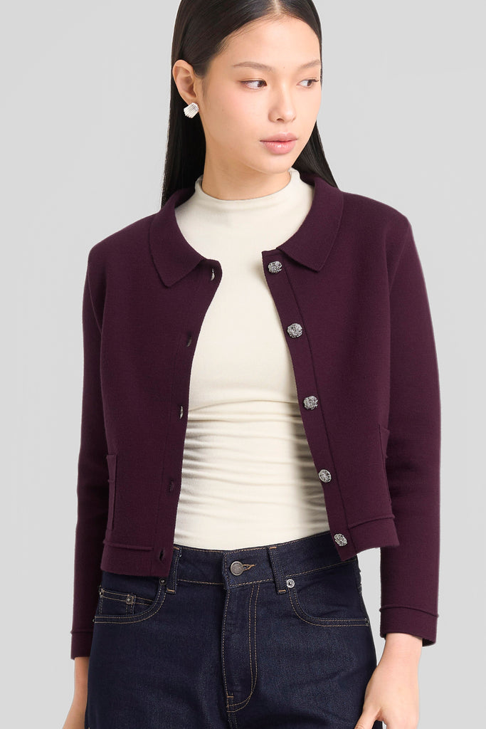 Cardigan knit wanita kombinasi denim,Knit outer modern,Cardigan rajut casual elegan,Outer knit lengan panjang wanita,Cardigan crop kekinian,Knit cardigan kombinasi warna,Atasan rajut formal casual wanita,Outer knit stylish,Cardigan rajut Korean style,Knit crop cardigan dengan kantong depan,Knit outer,Cardigan knit, LOOKBOUTIQUESTORE