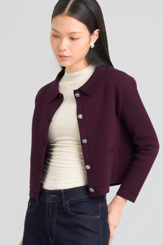 Cardigan knit wanita kombinasi denim,Knit outer modern,Cardigan rajut casual elegan,Outer knit lengan panjang wanita,Cardigan crop kekinian,Knit cardigan kombinasi warna,Atasan rajut formal casual wanita,Outer knit stylish,Cardigan rajut Korean style,Knit crop cardigan dengan kantong depan,Knit outer,Cardigan knit, LOOKBOUTIQUESTORE