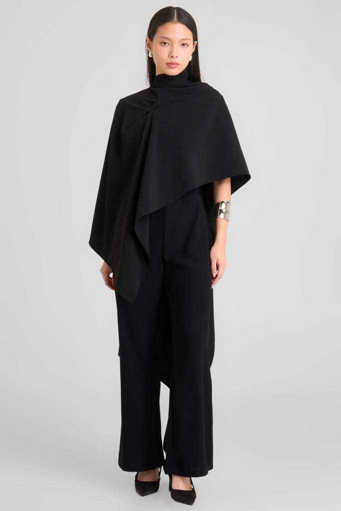 Cape, crop cape, atasan wanita, loose cape, cape trendy, cape jacquard, cape elegant, outer wanita, outer oversized, Cape LOOKBOUTIQUESTORE