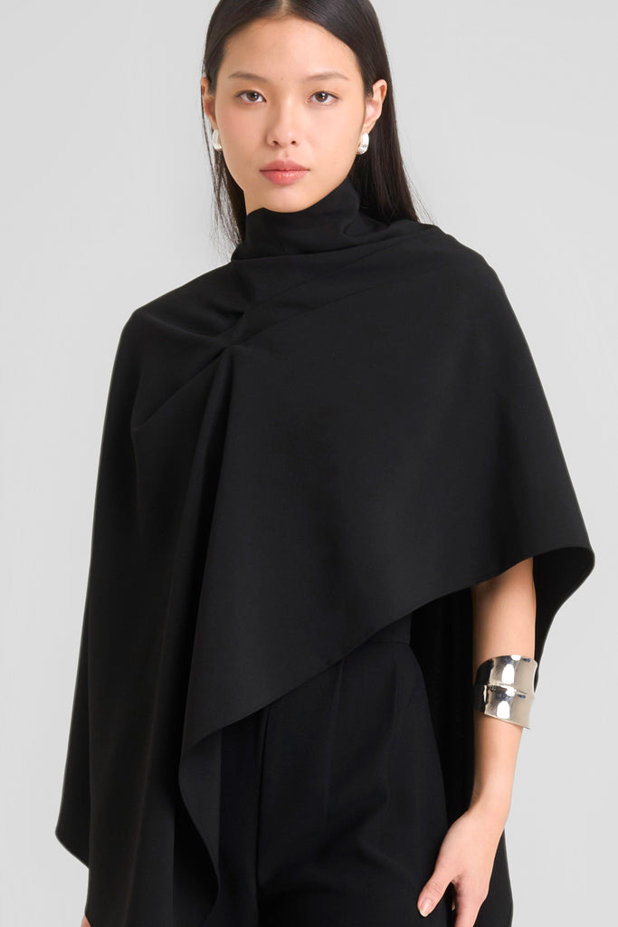Cape, crop cape, atasan wanita, loose cape, cape trendy, cape jacquard, cape elegant, outer wanita, outer oversized, Cape LOOKBOUTIQUESTORE