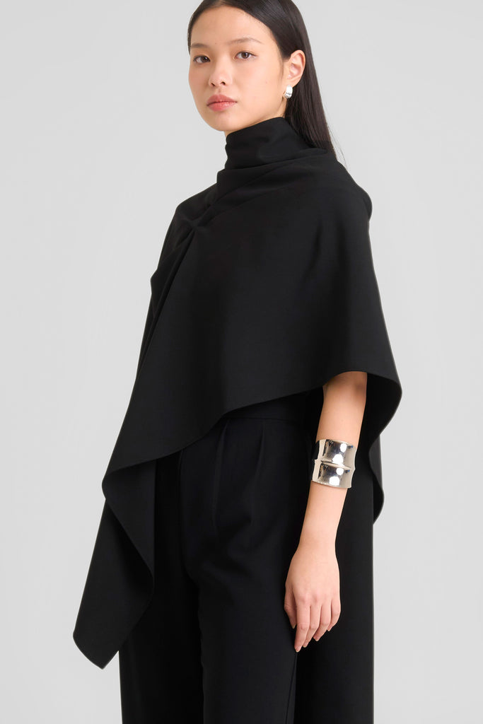 Cape, crop cape, atasan wanita, loose cape, cape trendy, cape jacquard, cape elegant, outer wanita, outer oversized, Cape LOOKBOUTIQUESTORE