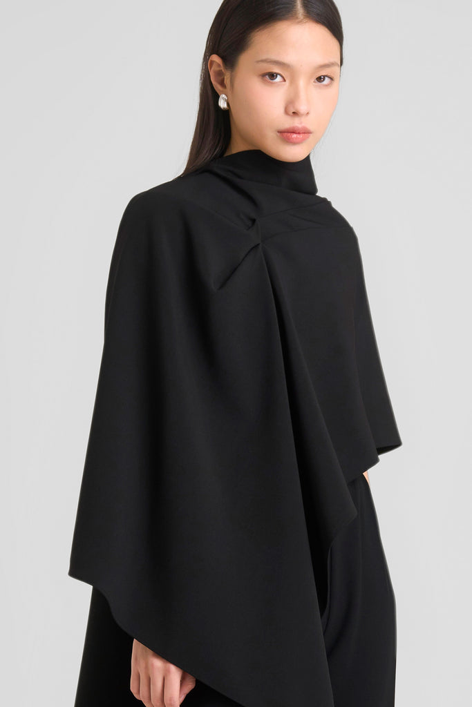 Cape, crop cape, atasan wanita, loose cape, cape trendy, cape jacquard, cape elegant, outer wanita, outer oversized, Cape LOOKBOUTIQUESTORE