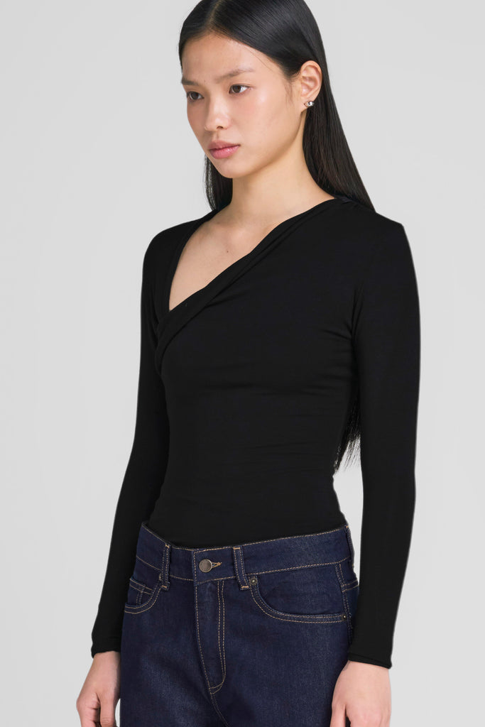 cut-out tops women, cut out top long sleeve, brown cut out top long sleeve, brown long sleeve cut out crop top, long sleeve crop top outfit, cut out top, LBS, LOOKBOUTIQUESTORE