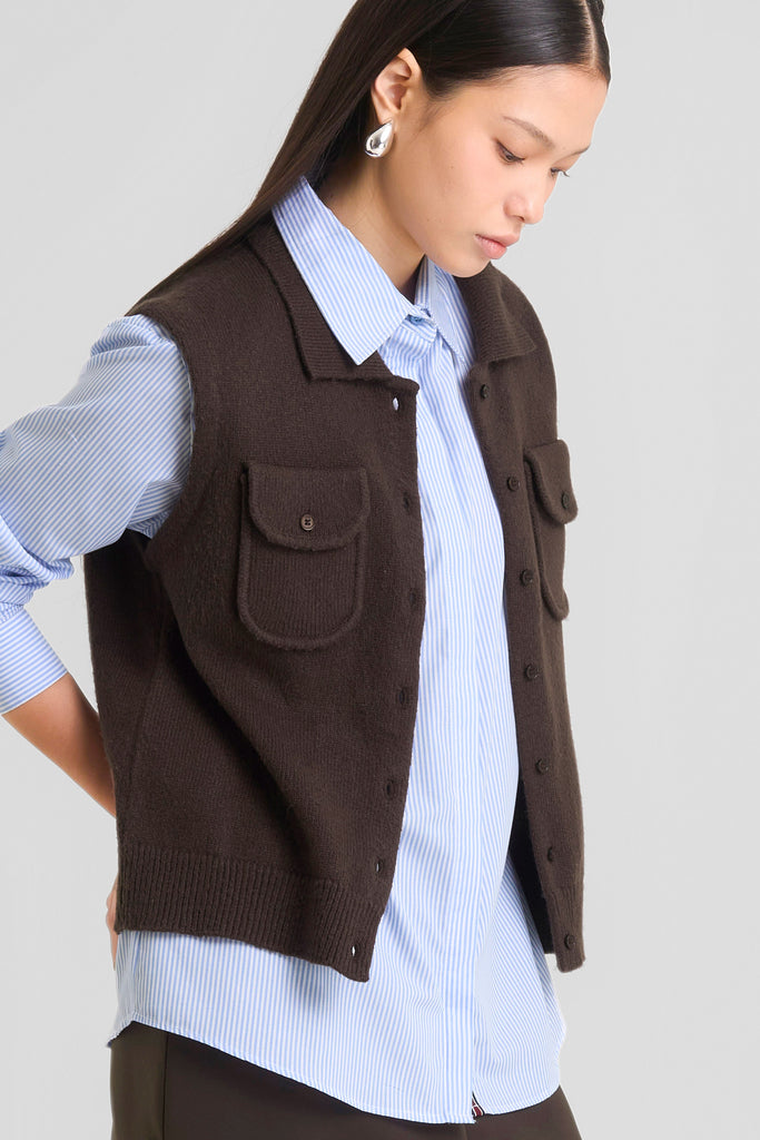 Vest, Vest wanita, atasan wanita, outer, vest, vest kaacing depan, vest formal, vest elegant, outer office, Vest round neck, vest Lookboutiquestore