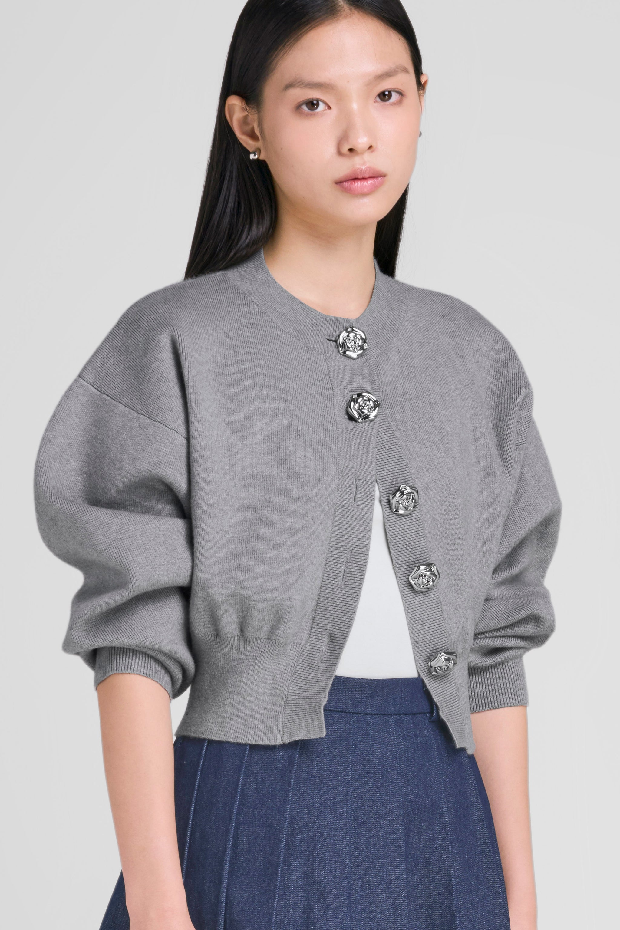 SAN KNIT CARDIGAN GREY – LOOKBOUTIQUESTORE
