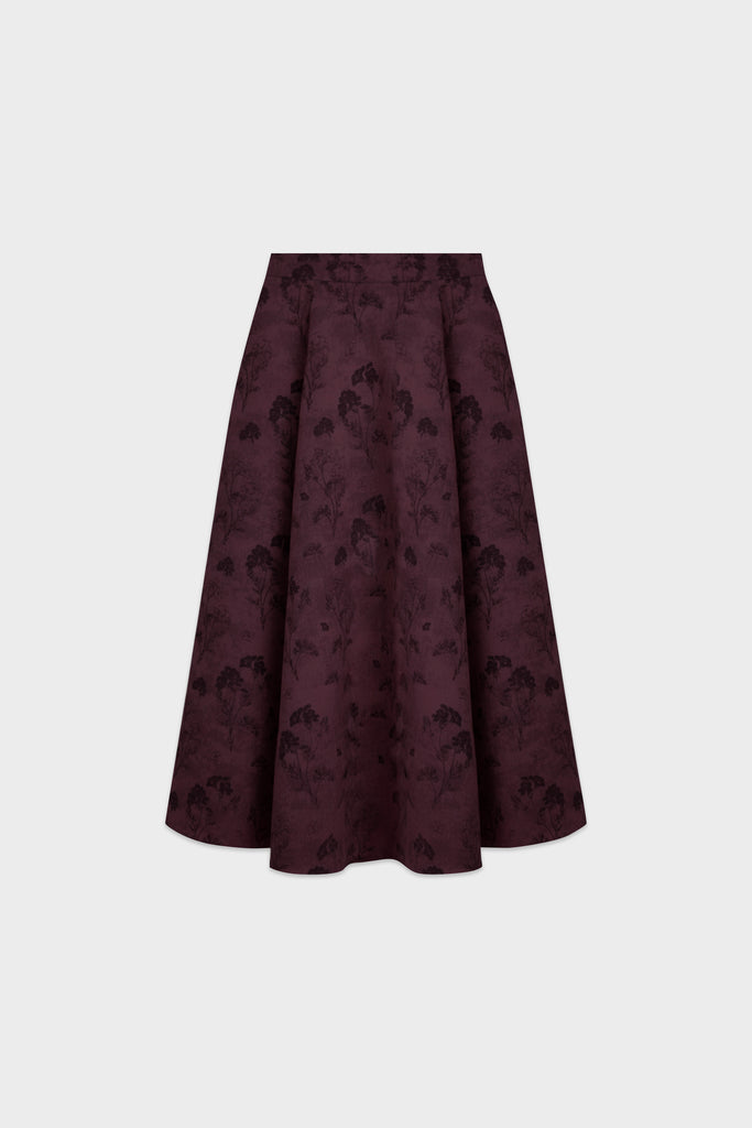 Skirt, jacquard skirt, bawahan wanita, rok, skirt formal, midi skirt, rok pesta, rok trendy, rok casual, skirt a-line, skirt simple,  skirt LOOKBOUTIQUESTORE