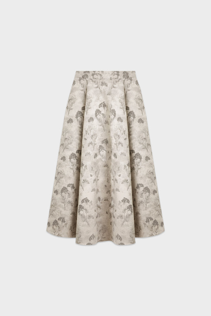 Skirt, jacquard skirt, bawahan wanita, rok, skirt formal, midi skirt, rok pesta, rok trendy, rok casual, skirt a-line, skirt simple,  skirt LOOKBOUTIQUESTORE