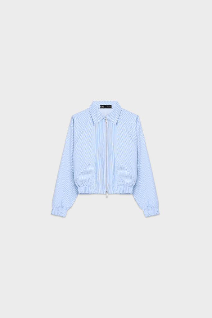 Jacket, striped jacket, jacket wanita, jacket sporty, batwing jacket, jacket picket depan, atasan wanita, striped jacket LOOKBOUTIQUESTORE